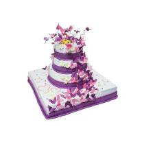 Торт Фантазия в фиолетовом цвете