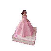 Торт Куколка в розовом платье