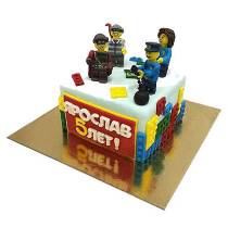 Детские торты Лего Полицейский участок