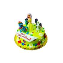 Торт Пониленд в цветах