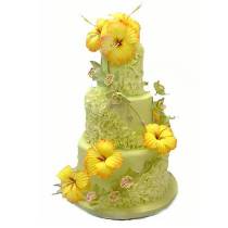 Торт Сладость в желтых цветах