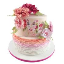 Торт Богиня в цветах