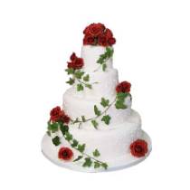 Фотогалерея красных свадебных тортов на самый изысканный вкус