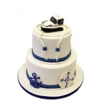 Стильный торт Морской флот - лакомство только для настоящих моряков!
