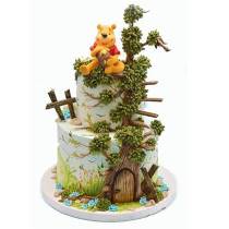 Торт Винни Пух у домика на дереве