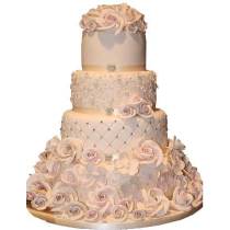 Торт Розовая свадьба
