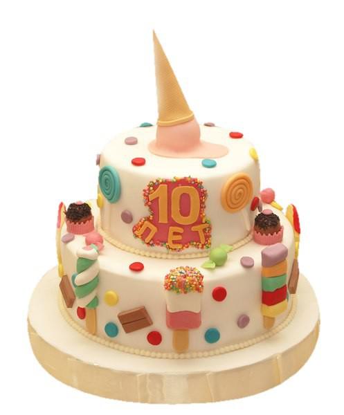 Торт пирожные мороженное на 10 лет