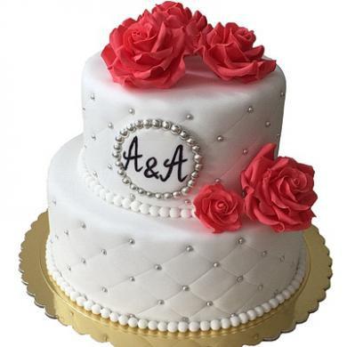 Торт свадебный №2163
