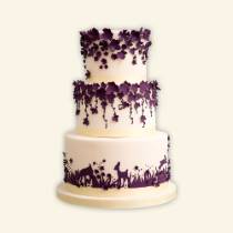 Торт с цветами фиолетовая фантазия