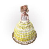 Торт детский Барби в платье