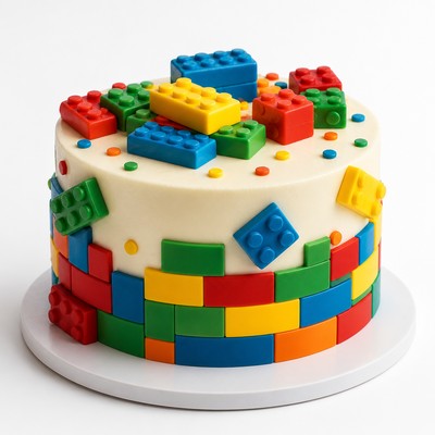 Именной торт LEGO Френдс для девочки для семейного праздника