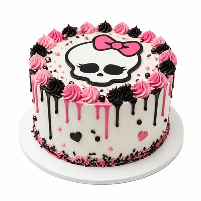 Торт Monster High с белым кремом