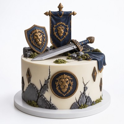 Лаконичный торт world warcraft яркий элемент вашего праздника с ручной работой
