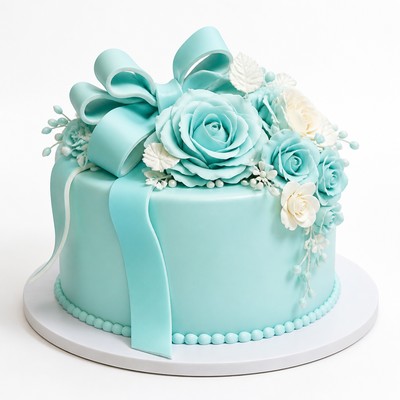 Свадебный торт в стиле Tiffany на заказ