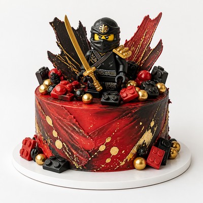Детский торт LEGO Ninjago с индивидуальным оформлением