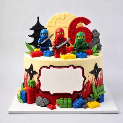 Персональный торт LEGO Ninjago на праздник