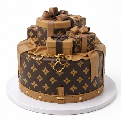 Персональный торт на праздник louis vuitton луи виттон