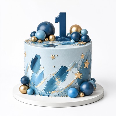 Праздничный детский торт с индивидуальным декором мужчине год