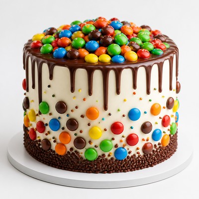 Детский торт M&M’s для семейного праздника