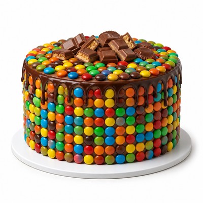 Детский торт M&M’s ручной работы