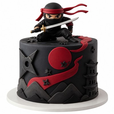 Романтичный торт LEGO Ninjago на праздник
