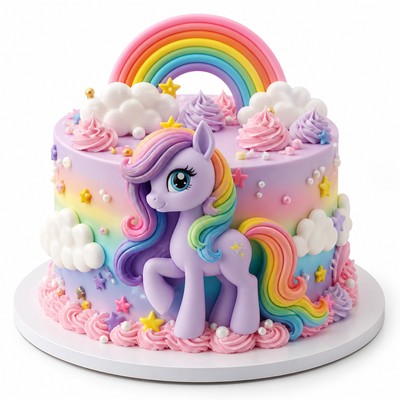 Детский торт My Little Pony для праздничного стола