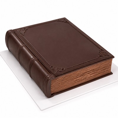 Шоколадный торт «Книга» для учителя для семейного праздника
