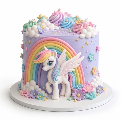 Сказочный торт май литл пони little pony с фигурным декором с индивидуальным декором