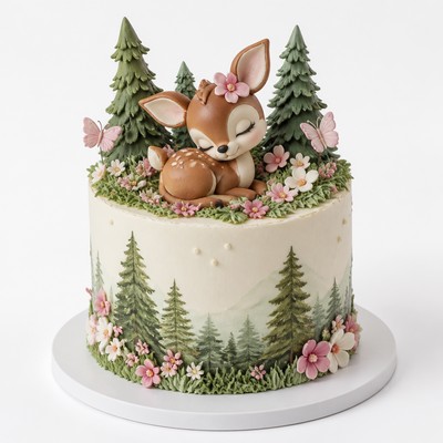 Тематический торт detskiy tort с тематической фигуркой с ручной работой