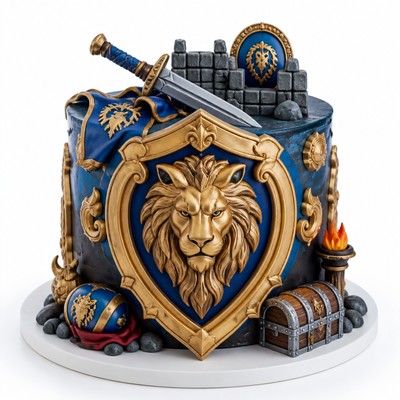 Тематический торт на заказ world warcraft яркий элемент вашего праздника