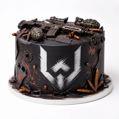 Тематический торт Warface для именинника