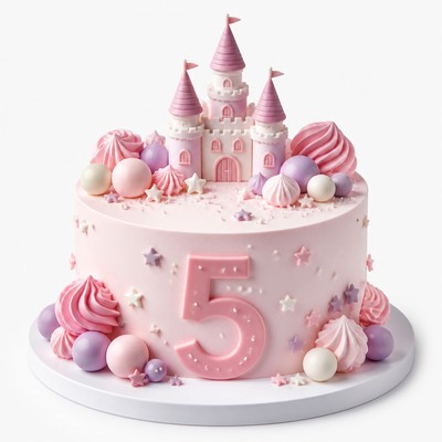 Торт детский для девочки на 5 лет