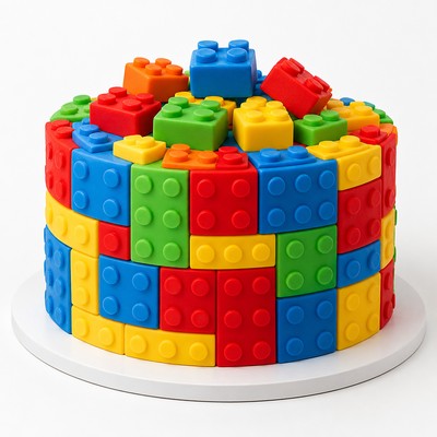 Детский торт LEGO Майнкрафт с бархатным покрытием