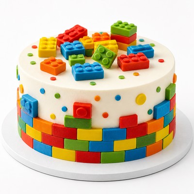 Детский торт LEGO Майнкрафт с ягодным акцентом
