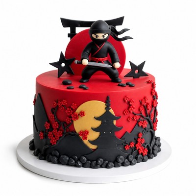 Торт LEGO Ninjago с воздушным кремом