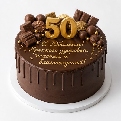 Торт на 25 лет мужчине с праздничной надписью