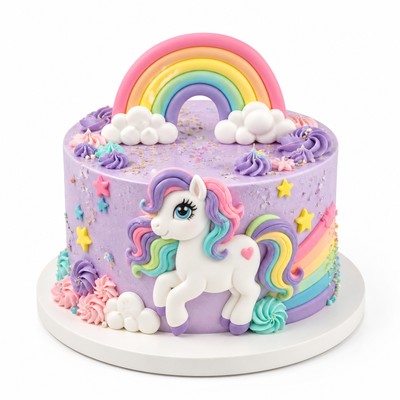Детский торт My Little Pony с воздушными облаками