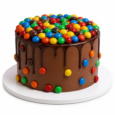 Детский торт M&M’s с воздушным кремом на праздник