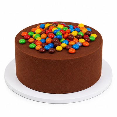 Детский торт M&M’s с бархатным покрытием