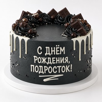 Детский торт 10+ с праздничной надписью