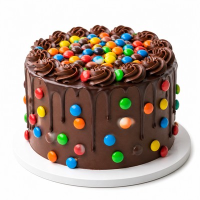 Детский торт M&M’s с шоколадным декором