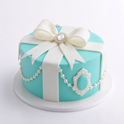 Торт в стиле Tiffany с фигурным декором