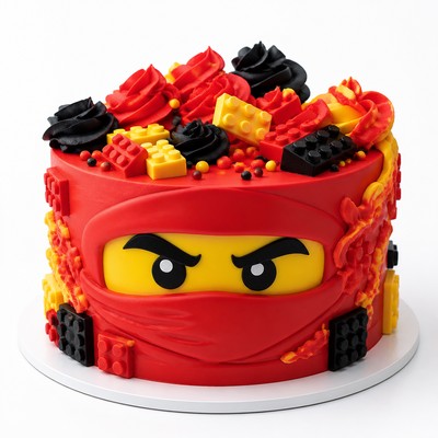 Детский торт LEGO Ninjago с воздушным кремом