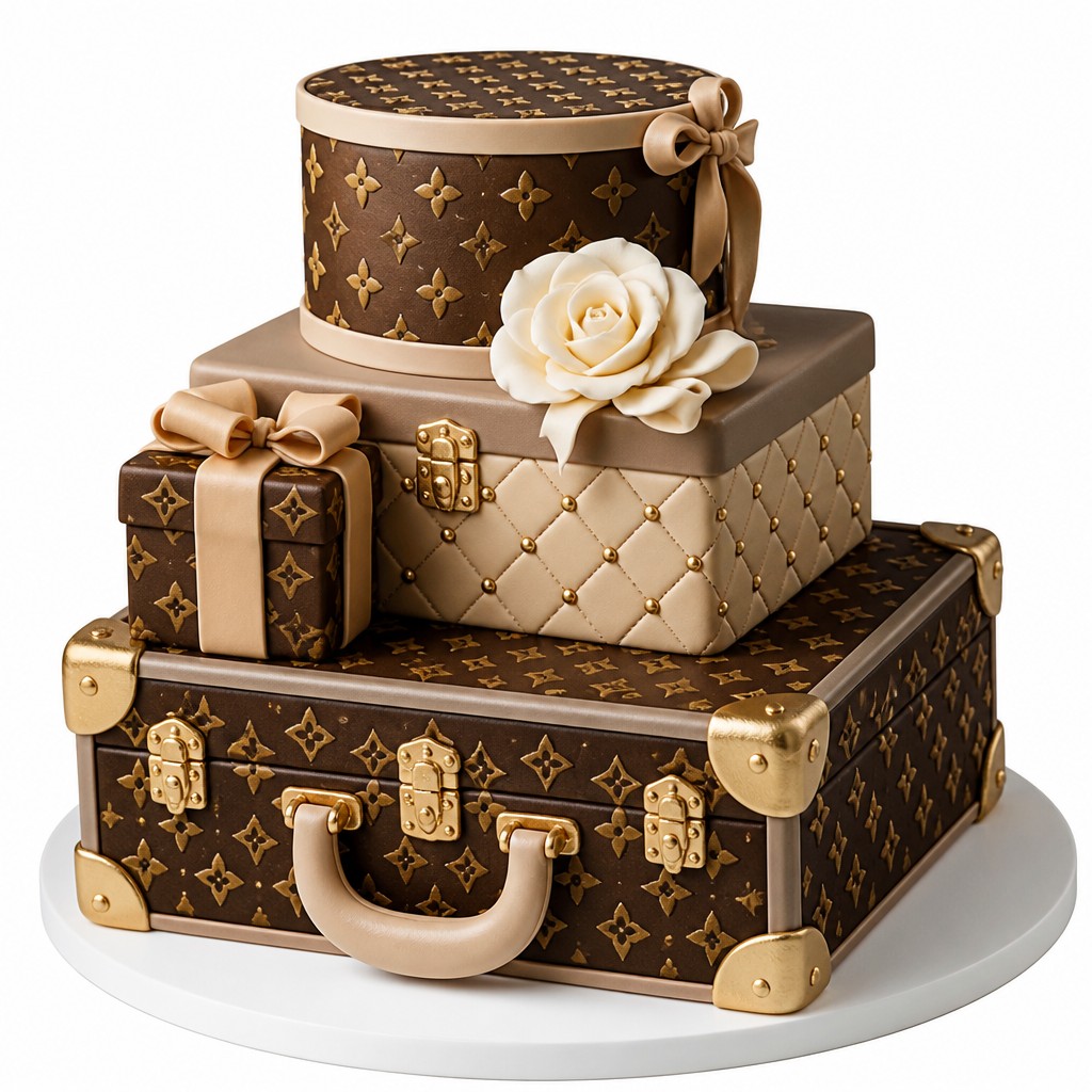 Торт Чемодан Louis Vuitton