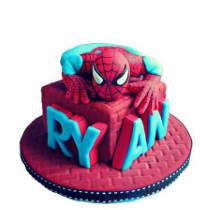 Торт Человек паук 3D на задание