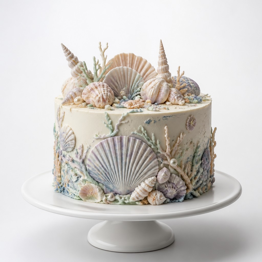 Торт Эскиз морская ракушка
