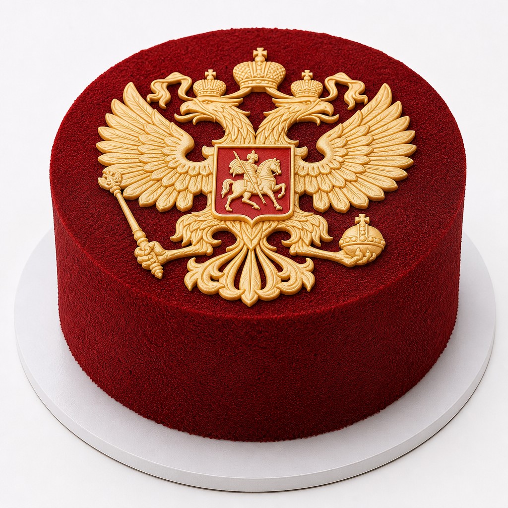 Торт Герб на красном бархате