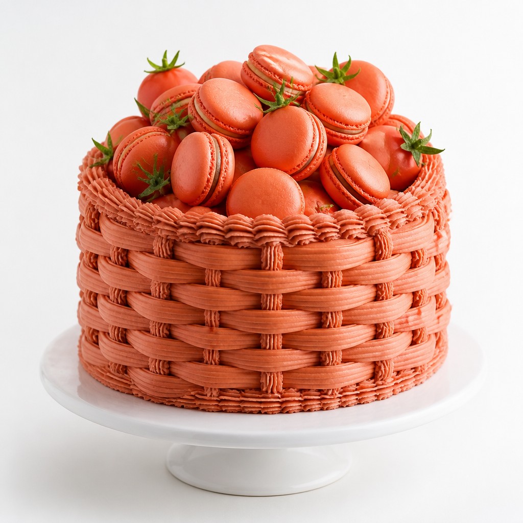 Торт Корзинка томатных macaron