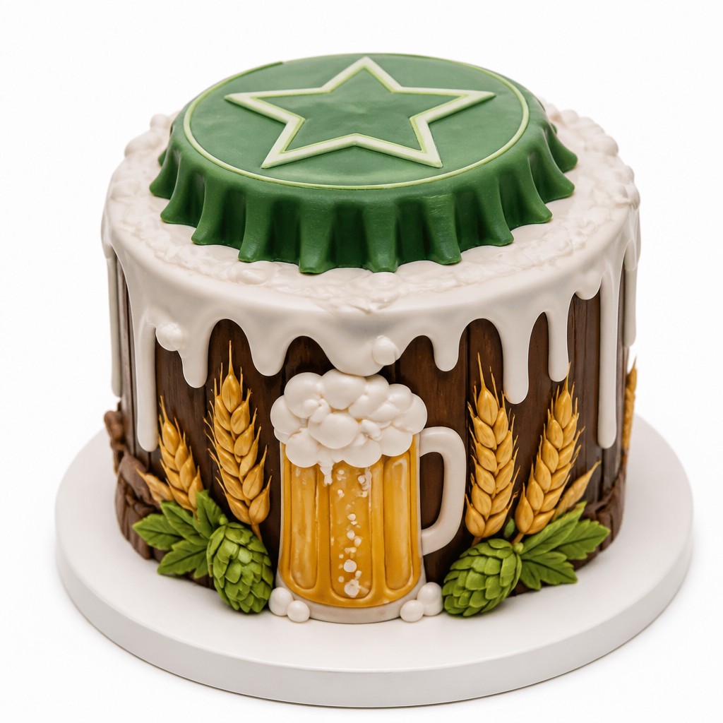 Торт Крышка от Heineken Beer