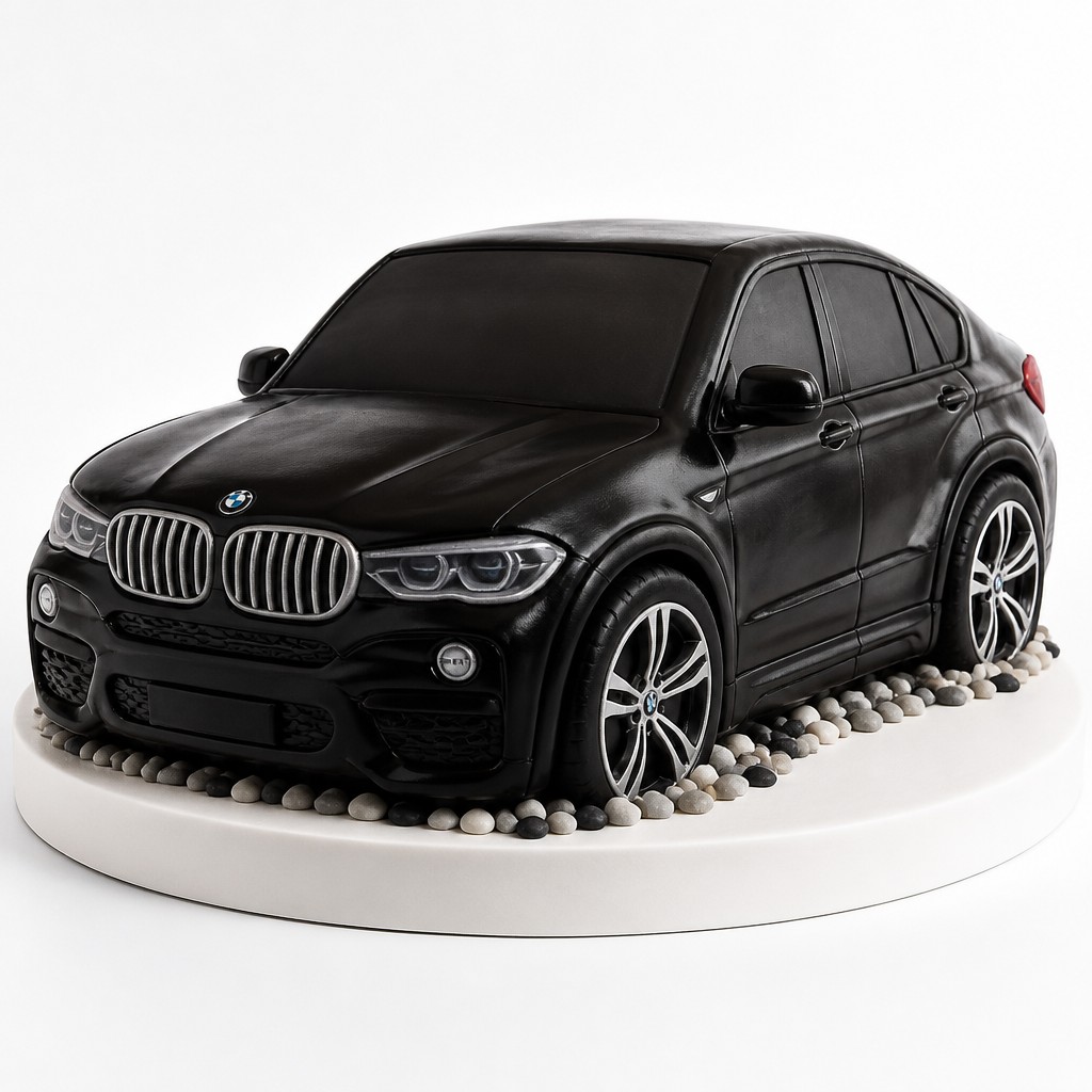 Торт Машина черный BMW X6